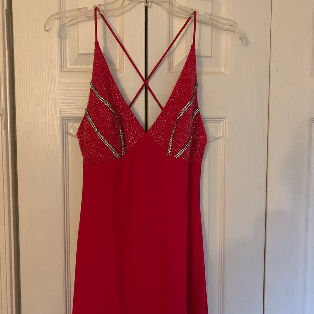 JS Boutique Hot Pink Evening Long Dress